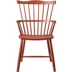 FDB Møbler J52B Beech/Brick Red Köksstol 90cm