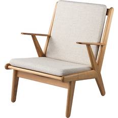 FDB Møbler Fåtöljer FDB Møbler J53 Oiled Oak-Beige Tyg Fåtölj