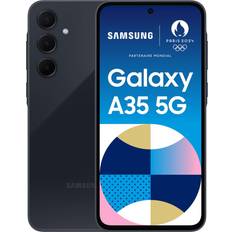 Galaxy A35 5G Smarttelefon RAM 6 GB 8 MP 5 MP 128 GB microSD Slot OLED-display 6.6 - 2340 x 1080 Piksler 3x bakkamera 50 MP 8 MP 5 MP front camera 13 MP fantastisk marine