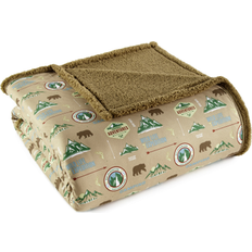 Textiles Shavel Reverse to Sherpa Blanket 90.0 H x 66.0 W in Polyester/Sherpa in Camping Blankets (228.6x167.64cm)