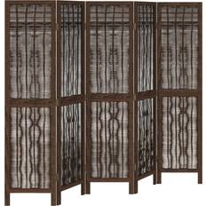 vidaXL 358661 Dark Brown Rumsavdelare 180x160cm 5st