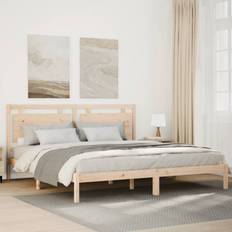 vidaXL Extra Long Bed Frame Without Mattress 180x210 cm Solid Wood