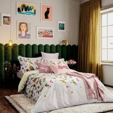 Ted Baker Scattered Bouquet Cotton Percale Set 220 cm x 230 cm - Multi Duvet Cover White, Multicolour (230x220cm)