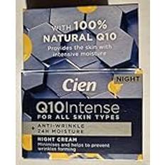 Cien 2 x Anti-rynkkräm 2 x 50 ml Med Q10 Hyaluronsyra Och Vitamin E