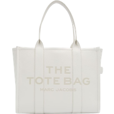 Marc Jacobs The Leather Large Tote Bag - Cotton/Silver