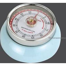 Kitchen Timers Zassenhaus Magnetic Retro 60 Minute 1.5 H x 2.75 W x 2.75 D in Porcelain in Light Blue Kitchen Timer