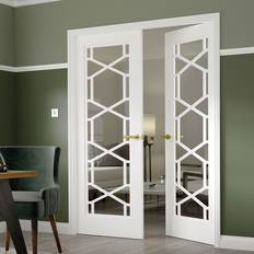 Doors JB Kind JB Kind Quartz Glazed Internal 35 x 1981 x 686 mm in White Interior Door (x198.1cm)