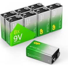 GP Batterier & Laddbart GP 1x8 GP Super Alkaline 9V-Block 6LR61 Bulk Box 030E1604ALB8 I externt lager, forväntat leveransdatum hos dig 04-10-2024