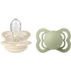 Barn- & babytilbehør Bibs Supreme Silicone Ivory/Sage 2 pak Flere størrelser