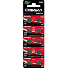 Pack of 10 Alkaline AG8 mercury free Hg batteries