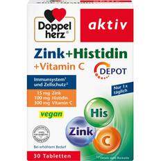 Doppelherz Zink 15 + Histidin + Vitamin C 15 mg 30 Depot-Tabletten