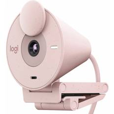 Cámaras web Logitech Webcam brio 300 rosado full hd usb tipo c