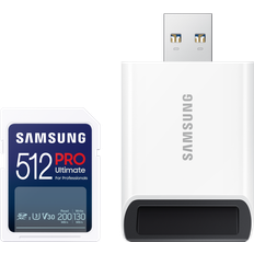 Samsung SDXC Hukommelseskort Samsung PRO Ultimate SDXC Class 10 UHS-I U3 V30 200/130MB/s 512GB