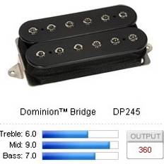 Pickupit DiMarzio Electric Guitar Pickup Black DP245F-BK