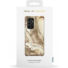 Ideal of Sweden Printed Mobilskal Galaxy S21 Ultra Golden Sand Marble
