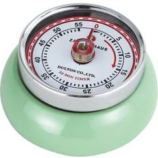 Green Kitchen Timers Zassenhaus Magnetic Retro 60 Minute 1.5 H x 2.75 W x 2.75 D in Porcelain Mint Green Kitchen Timer