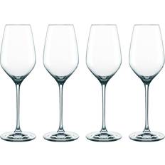Nachtmann Wine Glasses Nachtmann Supreme XL White Wine Goblet Set Pieces Lead Crystal 500 ml 0092081-0 White Wine Glass 16.9fl oz 4pcs
