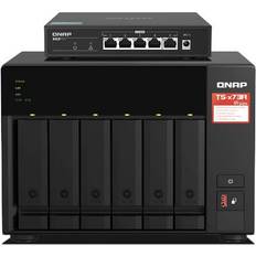 RAID 5 Server NAS QNAP TS-673A NAS Tower 6 Bay 2.5 3.5 M.2 AMD