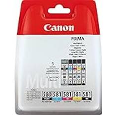 Canon PGI-580 Black & CLI-581 Colour Ink Cartridge Combo Pack 2078C005