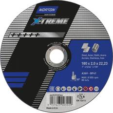 Norton Saint Gobain 180 x 2.0 x 22.2 mm Nor-Xtreme Cutting Disc A36V Type 41