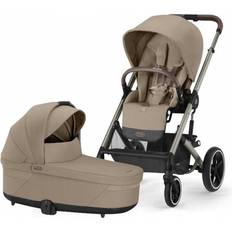 Cybex Liggvagnar Barnvagnar Cybex Cot S Lux Duo 2025 Almond Beige