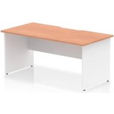 Impulse 1600 x 800 mm Scalloped Edge Straight Office Writing Desk