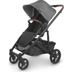 UppaBaby Pushchairs UppaBaby Cruz V2 Pushchair - Greyson Charcoal Melange/Saddle Leather