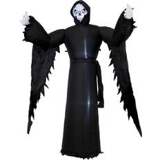 Halloween Party Decorations Sunnydaze Decor Inflatable Decorations Grisly Grim Reaper Black