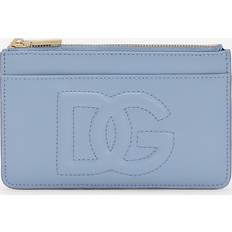 Dolce & Gabbana Medium Dg Logo Card Holder Light Blue