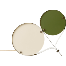Akryl - Gröna Belysning GUBI Coppia Ivory Olive 42 cm Bordslampa