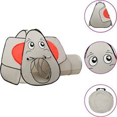 Elefante Tende da gioco vidaXL Tenda Gioco Bambini Elefante Grigio 250 Palline 174x86x101 Cm