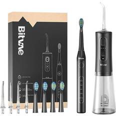 Bitvae Eltandbørste Sonic Toothbrush With Tips Set And Water Flosser D2+C2