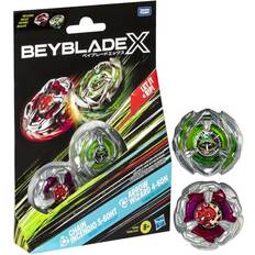 Hasbro Beyblade X Chain Incendio 5-60HT and Arrow Wizard 4-60N Top Dual Pack Set, Ages 8