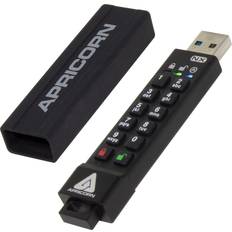 Memory Cards & USB Flash Drives Apricorn 32gb ask3 usb3.2 type-a flash drive black 32 GB