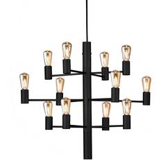 Herstal Manola Black Pendant Lamp 23.6"