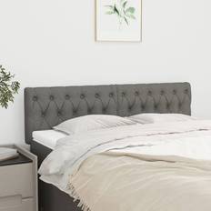 Wood Headboards vidaXL Headboards 2 Pcs Dark Grey 80 x 7 x 78/88 cm Headboard 80cm