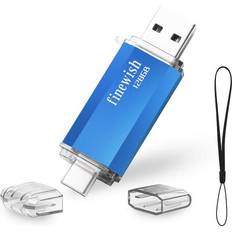 Geweo USB C Memory Stick 128 GB, 2 in 1 Type C Flash Drive 128gb USB Key Portable Otg Pendrive 128gb for Tablets, New Macbook, Android Smartphones, Samsung