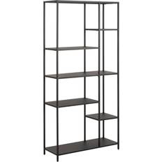 Actona Newcastle Asymmetrical Bookcase With 6 Shelves Book Shelf