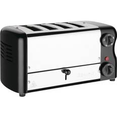 Toasters Rowlett Esprit 4 Slot Toaster Jet Black 2x Additional Elements & Sandwich Cage