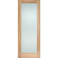 Doors LPD Pattern 10 Unfinished Oak 1981 x 762 (30") Interior Door Clear Glass (x198.1cm)