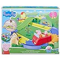 Peppa Pig Peppa Pig Hasbro Peppas rolig stadsutflykter, lekset med skena, innehåller fordon och 1 figur, 35 ljud, från 3 år, multi