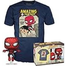 Figurer Funko Set figure POP & Tee Marvel Spiderman Comic Cover