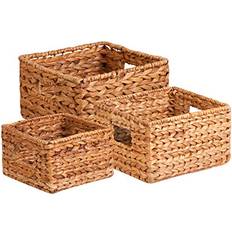 Honey Can Do STO-02882 Nesting Banana Leaf Baskets 3-Pack Natural Basket