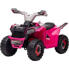 Elektrische Kinderfahrzeuge HOMCOM Elektro Kinderquad Mini Elektroquad 6V mit Vorwärts Rückwärtsfunktion für Kinder 1 5 bis 3 Jahre 25 kmh Rosa Aosom.de