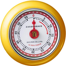 Zassenhaus Magnetic Retro 60 Minute 1.5 H x 2.75 W x 2.75 D in Porcelain in Yellow Kitchen Timer