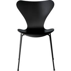 Fritz Hansen 3107 Sjuan Bokfaner Svart Matstolar Arne Jacobsen Trä Köksstol