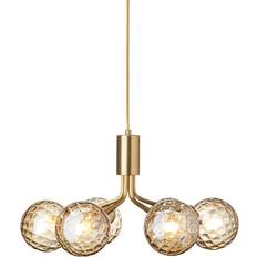 Nuura Apiales 6 Pendel Brushed Brass Optic Gold Pendellampa 50cm
