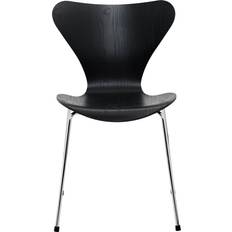 Fritz Hansen 3107 Series Black Køkkenstol 82cm