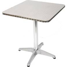 Aluminium Tables de Salle à Manger d'Extérieur Mendler M28 Rectangulaire Table 60 cm - Plateau en Acier