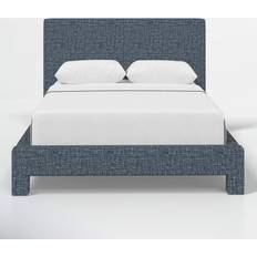 Beds AllModern Sereno Upholstered Platform Bed - Modern Denim Tweed (California King)